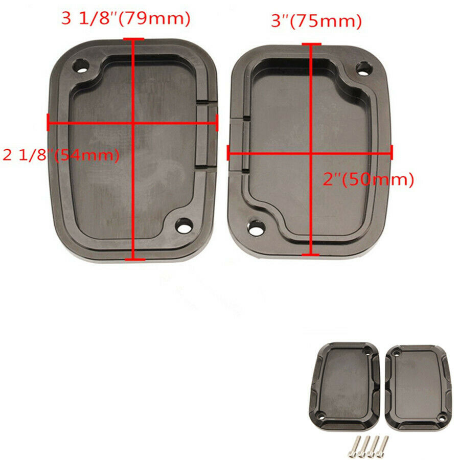 Cut Brake Master Cylinder Front Cover For Motor Touring Street Glide V-Rod CNC