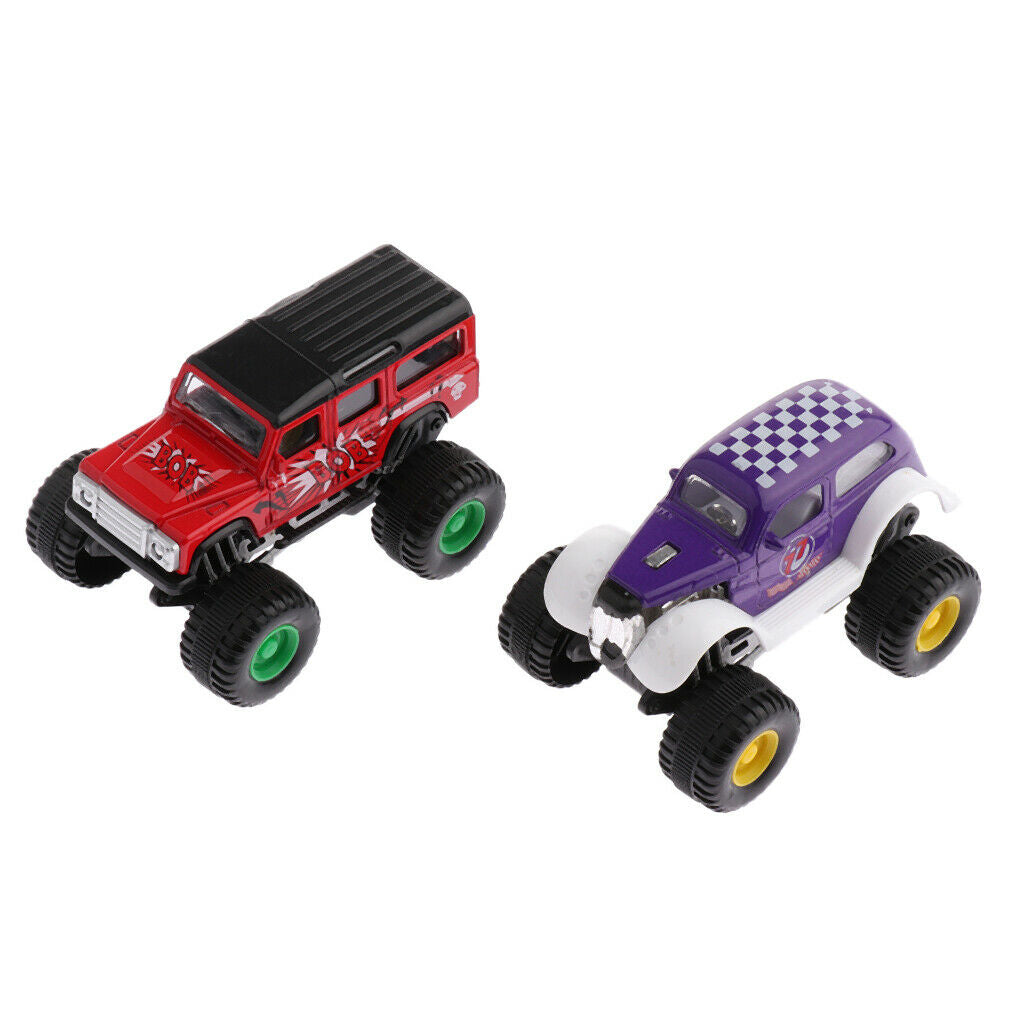 3 Pieces Assorted Car Toys - Mini Die-cast Cars And Pull Back Vehicles For