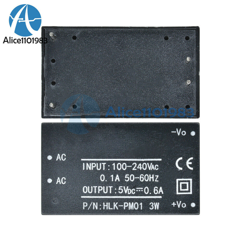 2PCS HLK-PM01 AC-DC 220V to 5V Step-Down Power Supply Module Household Switch