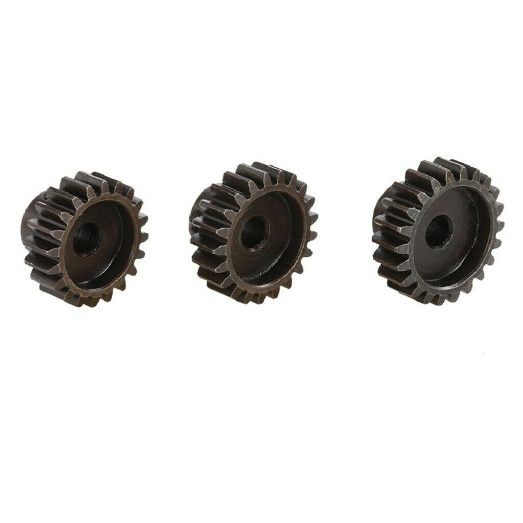 3 Pieces 20t-22t Motor Pinion Gear Set for 1/8 Rc Buggy Car Monster Truck