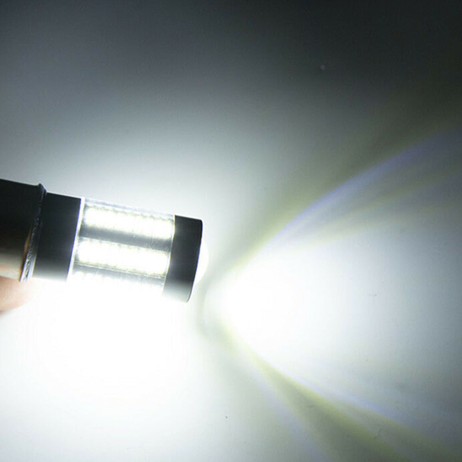 BA20D White LED Headlights Bulbs For Car Motorcycle Hi/Lo Beam 6000K DRL 1PC