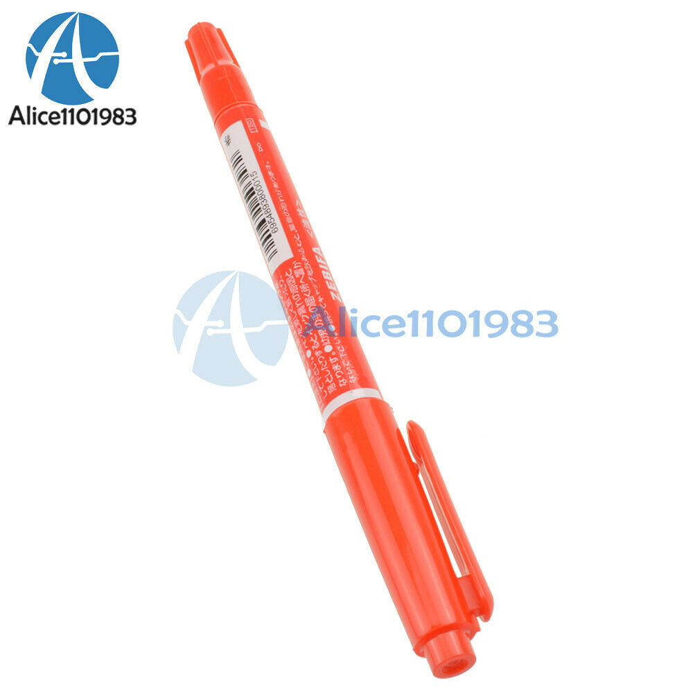 10PCS CCL Anti-etching PCB circuit board Ink Marker Red Double Pen For DIY PCB