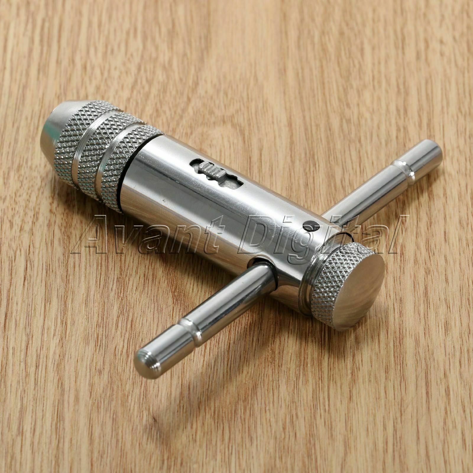 T-Type M3-M8 Reversible Ratchet Tap Wrench Handle Bar Tapping Threading Tool 1pc