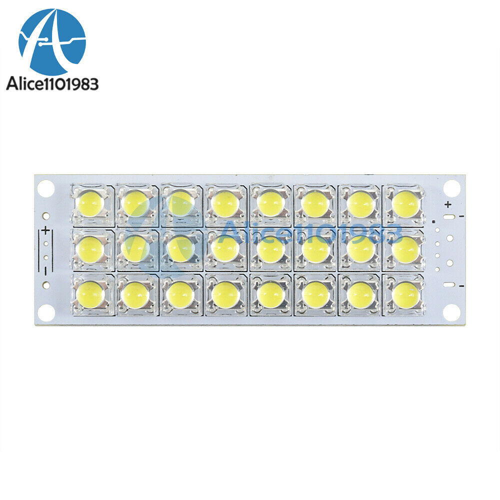 2PCS DC5V 24-LED White Piranha LED Board Night LED Lights Super Bright Lamp