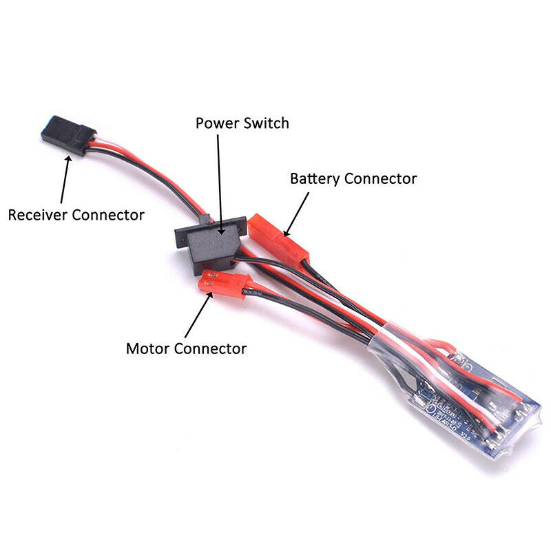 30A ESC Brushed Electric Speed Controller for DIY Mini RC Car or Boat Tank witH7