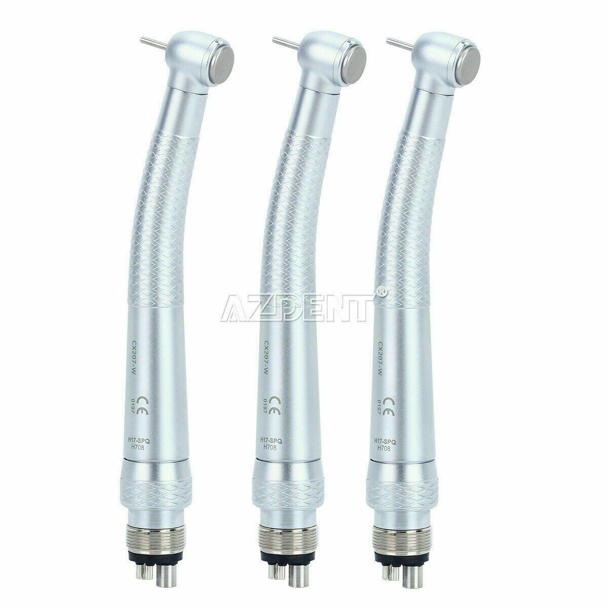 3PCS COXO Dental High Speed Handpiece 3-Way Spray Standard With Quick Coupling