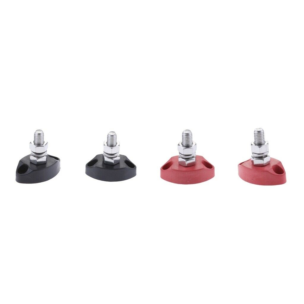 4x Junction Block Power Post Set Insulated Terminal Stud Stainless for Truck
