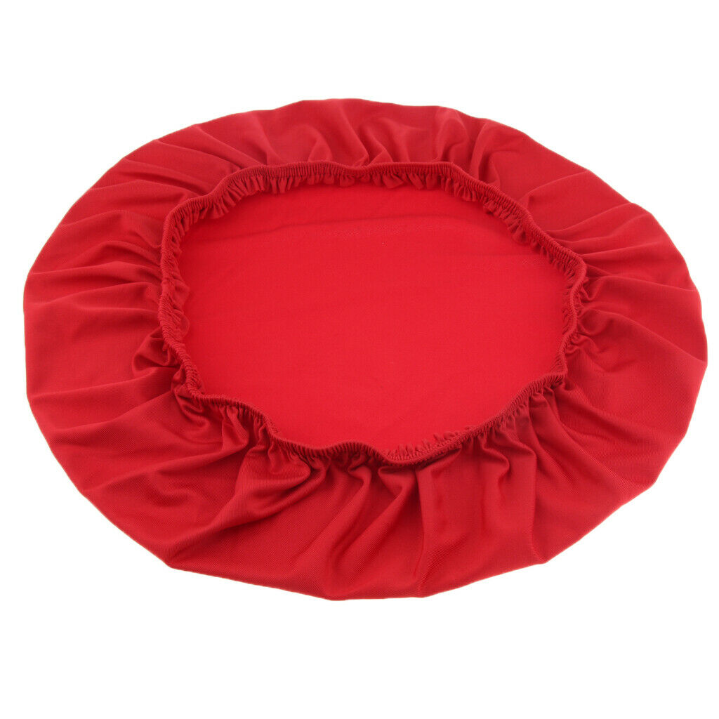 3Pcs Red Dustproof Round Square Chair Seat Covers Kitchen Chair Seat Cushion