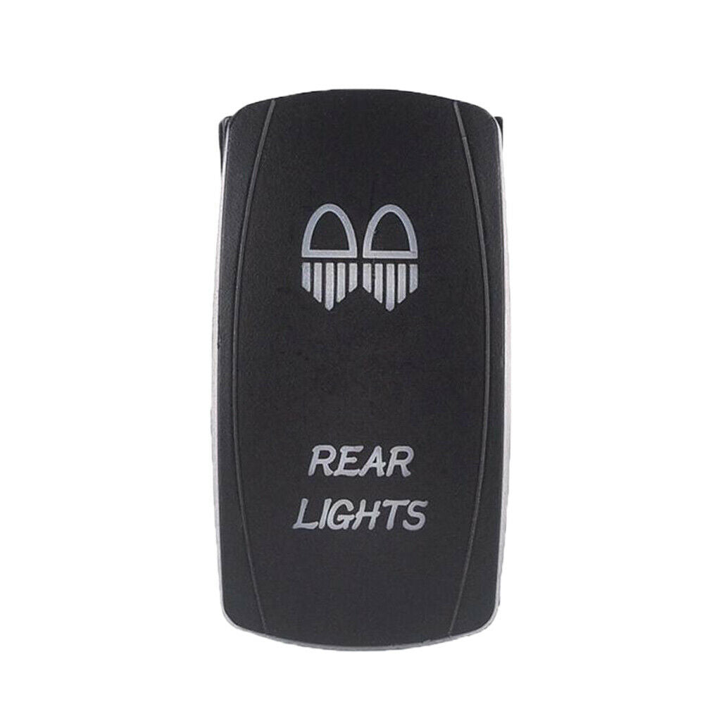 5 Pin 12V Boat Marine LED ON-OFF illuminated Toggle Rocker SPST Switch S005