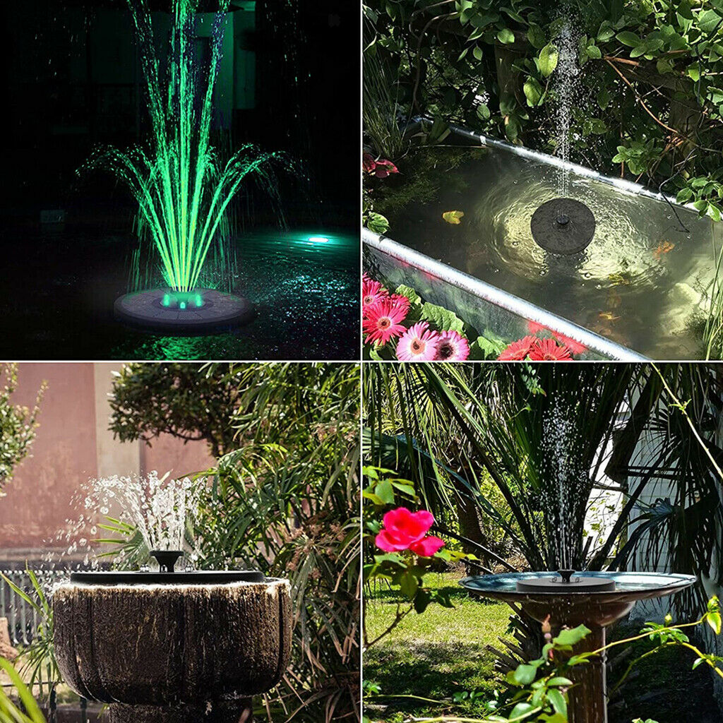 7V 3W Solar Power Fountain Pump Aquarium Bird Bath Landscape Garden Pool