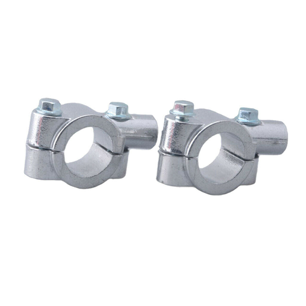 Motorcycle Scooter 7/8" Handlebar Mirror Mounting Clamp Bracket 10mm