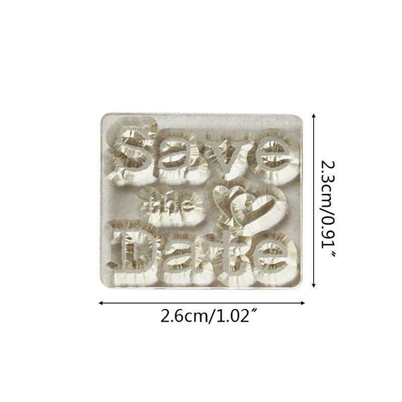 Save the Date Silicone Clear Seal Stamp DIY Scrapbooking Embossing Photo Album