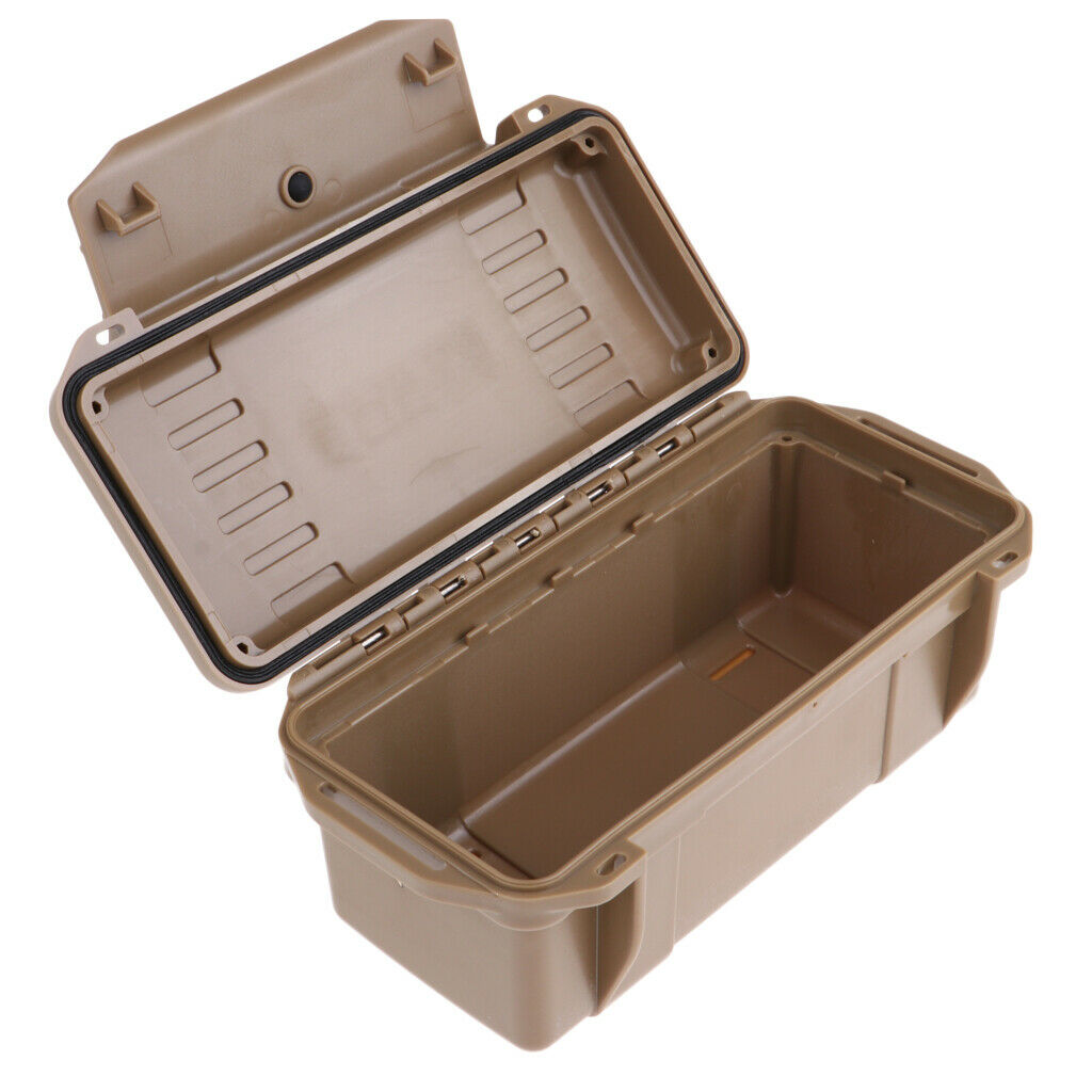 2 Pieces Outdoor Shockproof Storage Airtight Survival Seal Case Camping Box