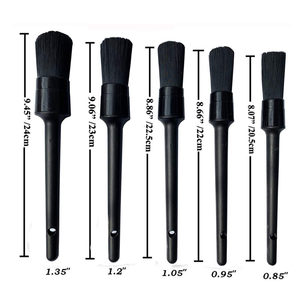 5pcs Car Detailing Brush Set Car Dashboard Accessories Air Outlet Cleaning Brush