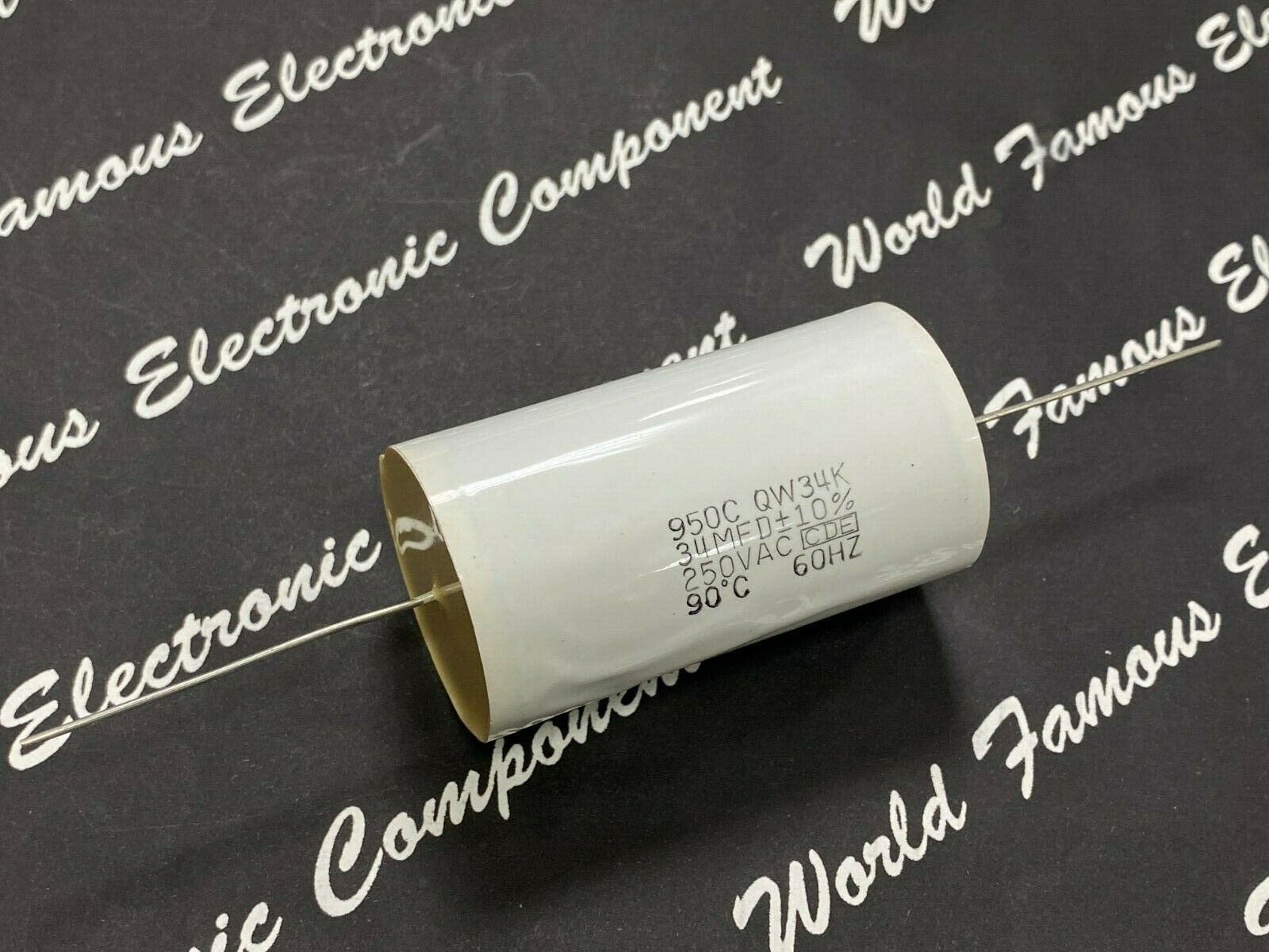 1pcs-CDE 950 34uF 250V(ac) 10% 950CQW34K Polypropylene Axial Film Capacitor