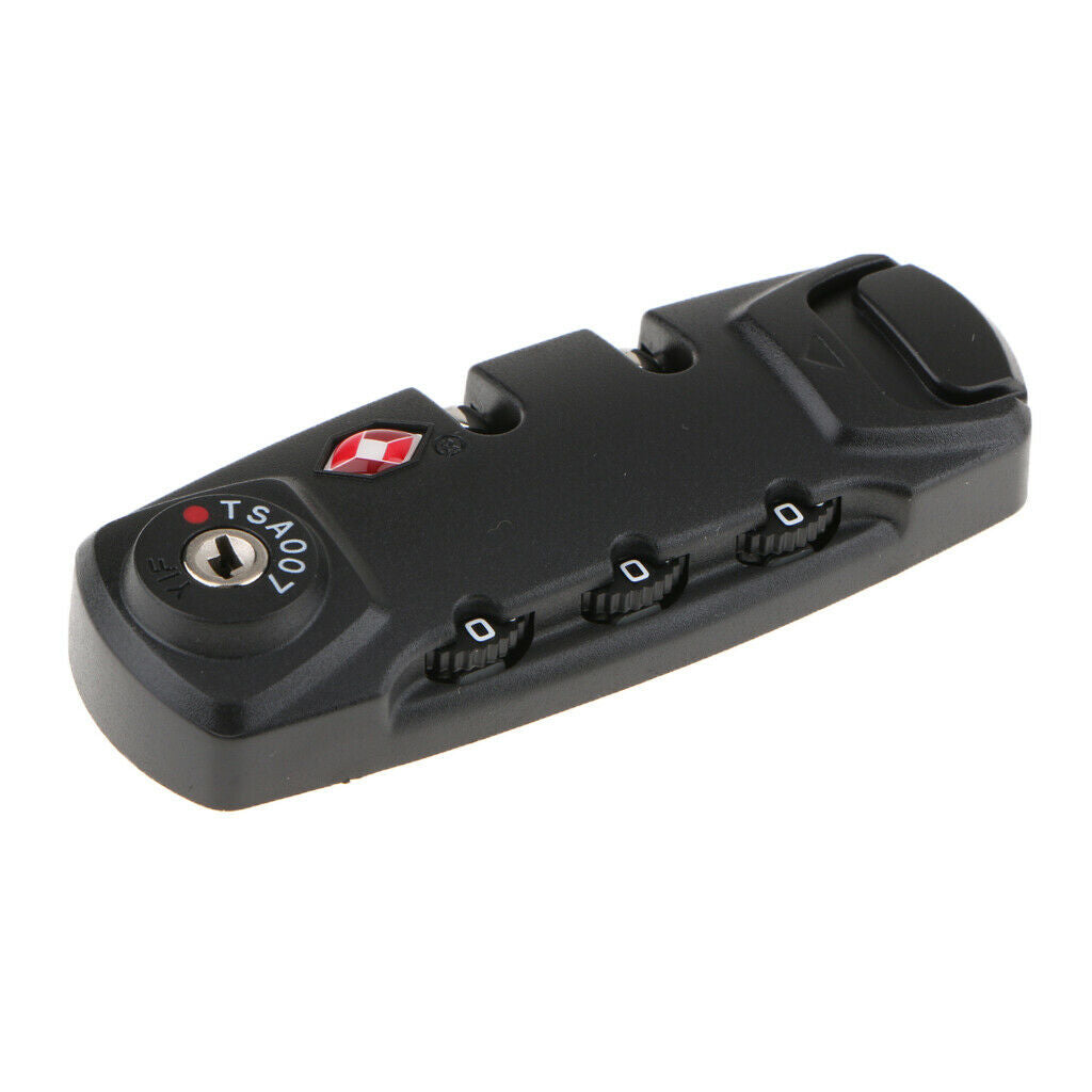 3 Digital Code Combination Padlock Luggage Suitcase Travel Bag Case TSA Secure