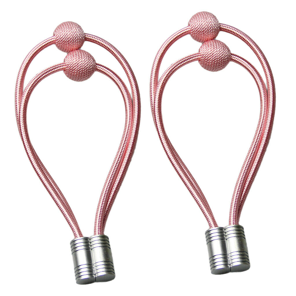 2 Pieces Window Curtain Buckle Tie Back Curtain Holdback Holder Pink