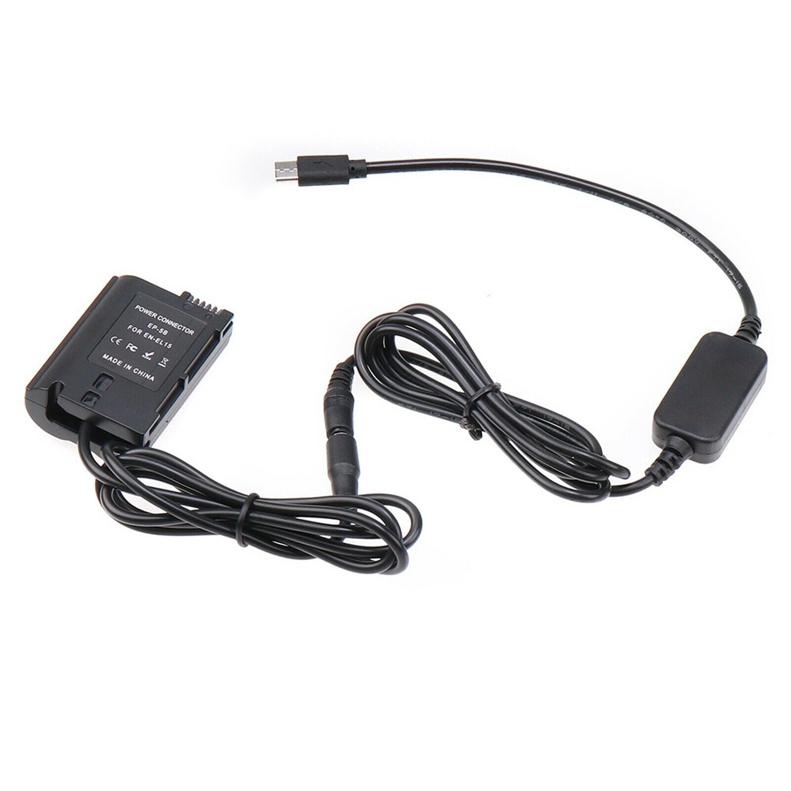 EN-EL15 Dummy Battery DC Power AC Adapter DC Coupler Kit for D810 Z5/6/7 ii