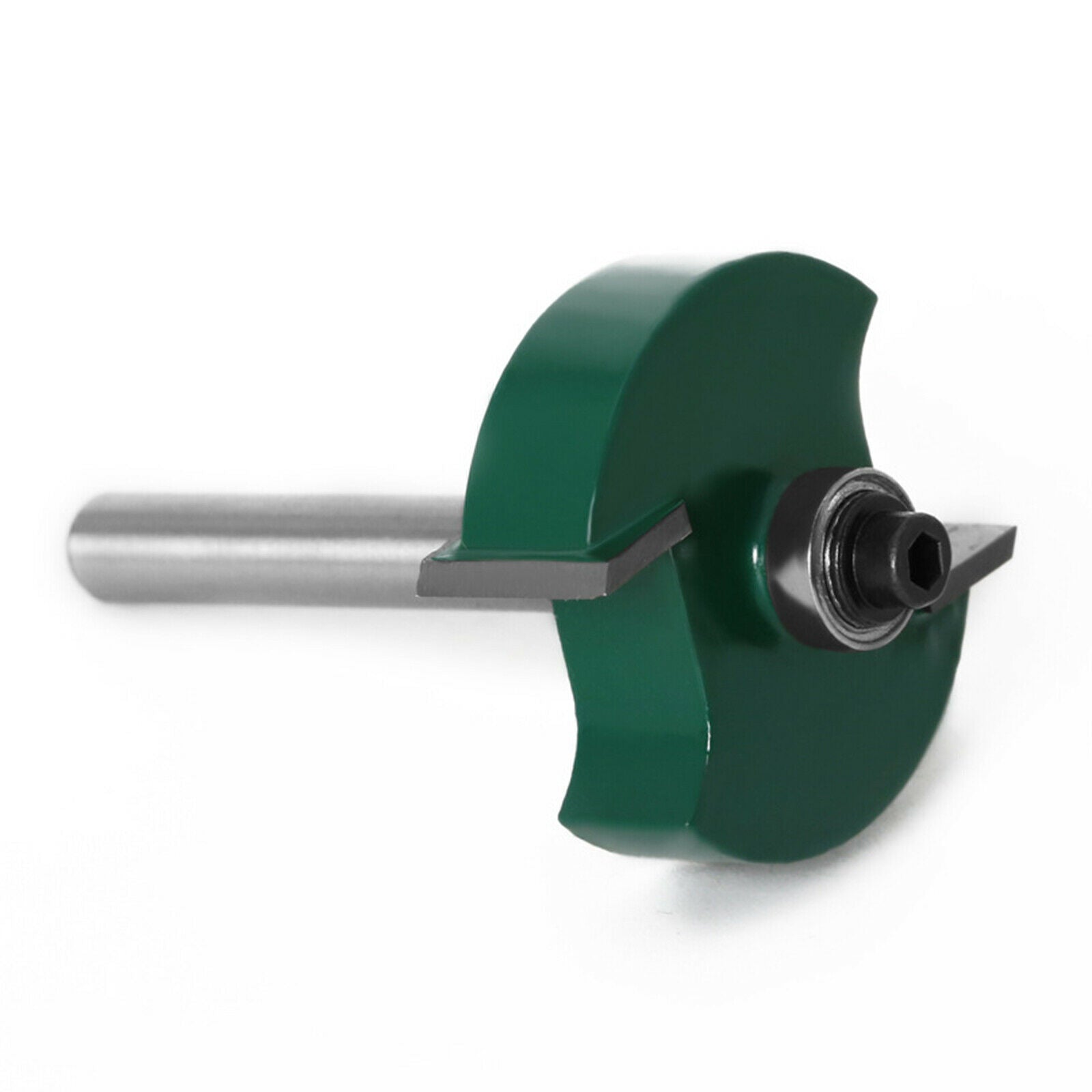 1/4" Cemented Carbide Rabbet Router Bit Cutter with 6 Bearings Set Durable