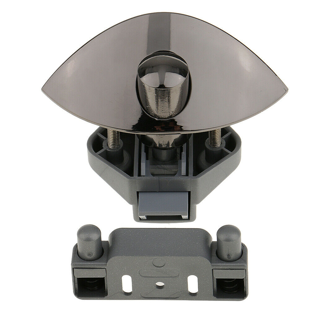 Practical Push Button Catch Door Lock for Boat Motorhome Camper Van, Black