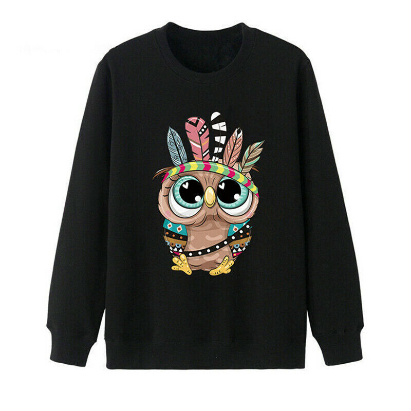 Cute Owl DIY Heat Transfer Stickers Iron-on Patch T-shirt Dresses Washabl.l8