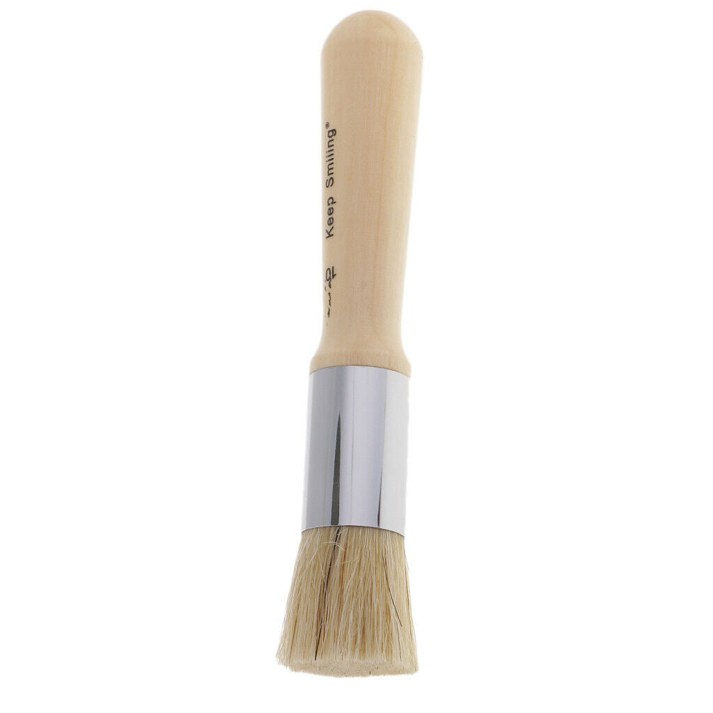 3Pcs Template 14cm/15.5cm/17cm Wooden Stencil Brush for Acrylic Oil Painting