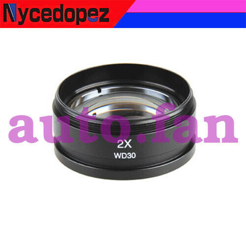 Stereo Microscope Accessories 2X Extender Objective Lens With 2X 48mm Threaded