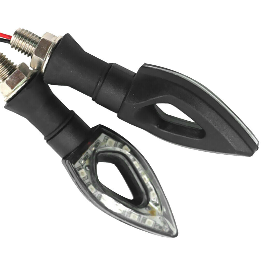 1 xYellow light Motorcycle LED Turn Signal Indicator Lights 12 Leds 12V