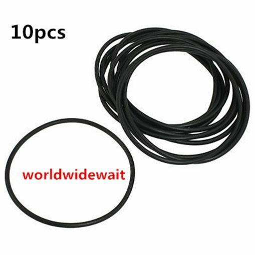 10Lots 54mm OD 2.5mm Thick Industrial Rubber O Ring Seal Black