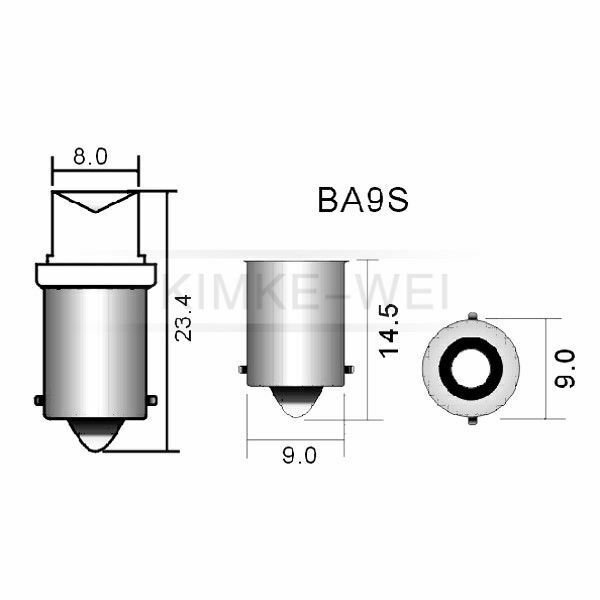 2 x White LED Side Light Bulbs T4W Bayonet BA9S 24V NEW