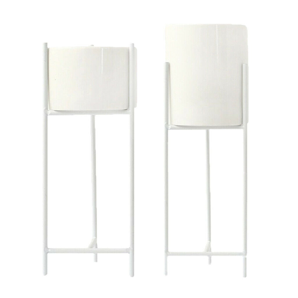 2x Scandinavian Ceramic Iron Art Vase Set with This Home Office Decoration