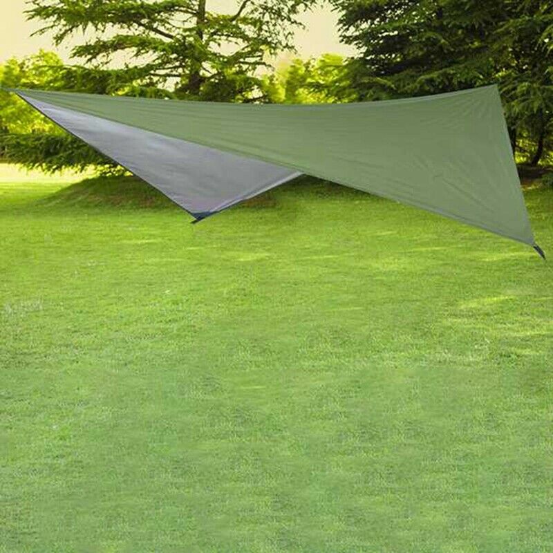 Camping Tarp Waterproof Hammock Rain Fly Cover Waterproof Tent Picnic Mat TeY9F1