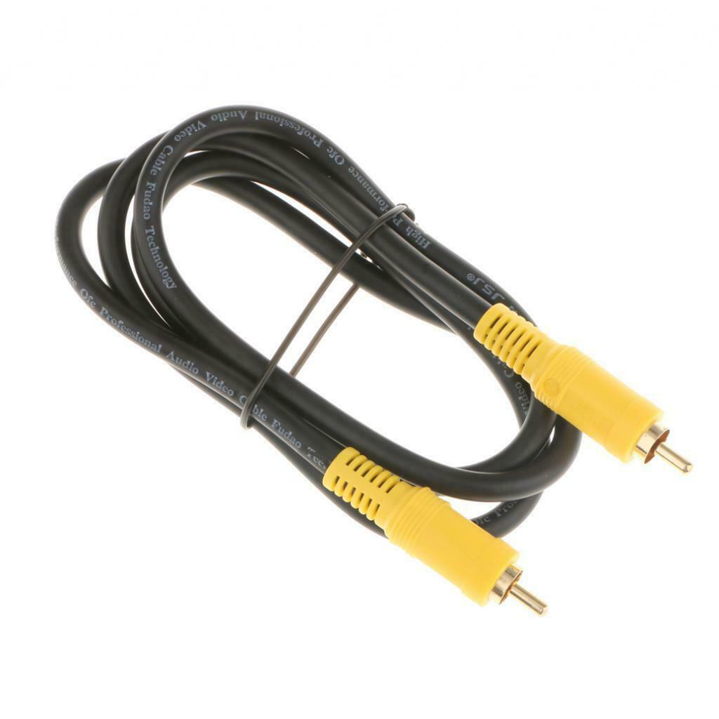75Ohm Premium Digital Coaxial RCA Cable Wire Male to Male Plug Line 1Meter