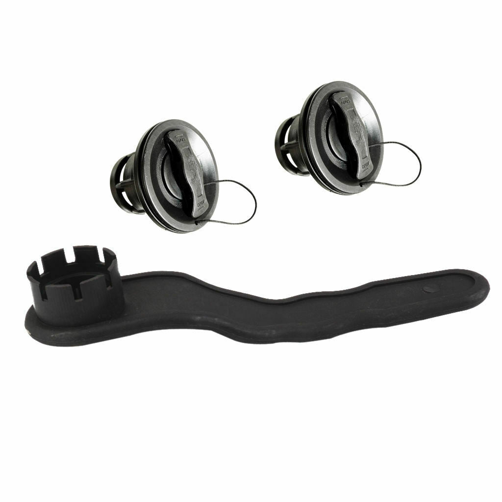 Safety Air Valve   for Inflatable Boat Kayak Deflate Raft w/ Black Wrench