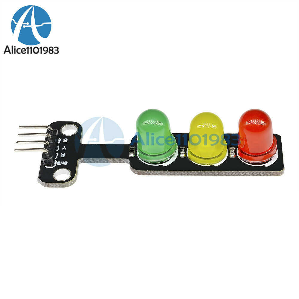 10PCS 5mm 5V LED Traffic Light Digital Signal Output Module Red Green Blue