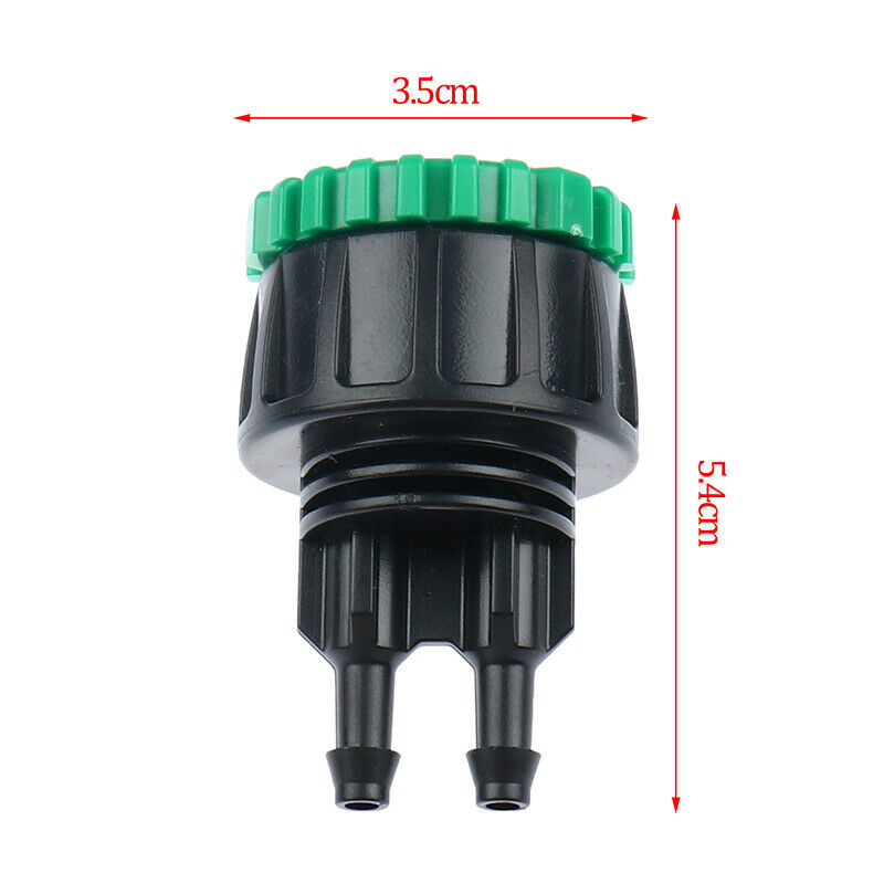 Garden hose 1/4" to 1/2" 3/4" Female Y connector irrigation 4/7 hose adapter