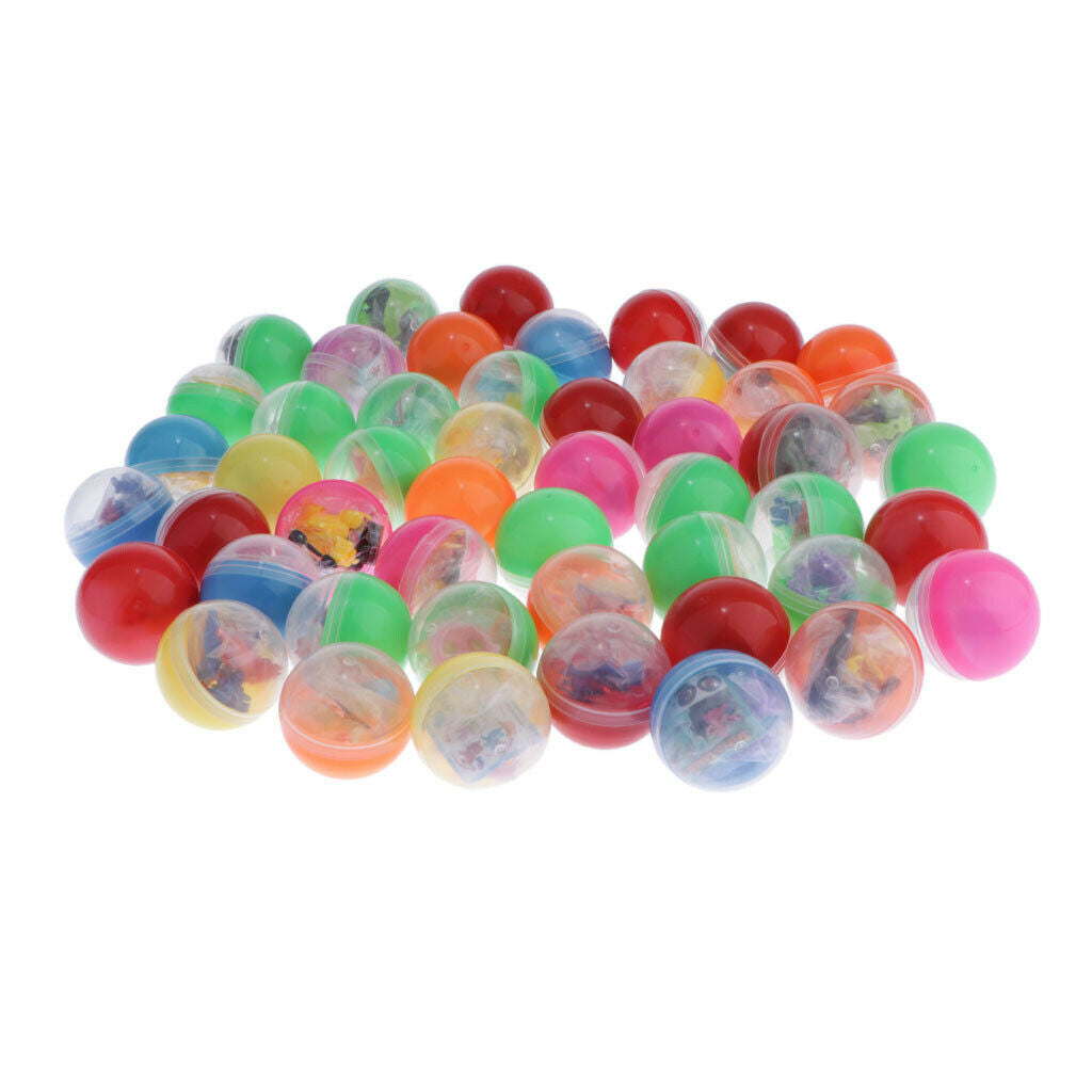 50 Pcs / Set Multicolored Eggs Stuffed With Toys Party Favors Surprise Gift 45mm