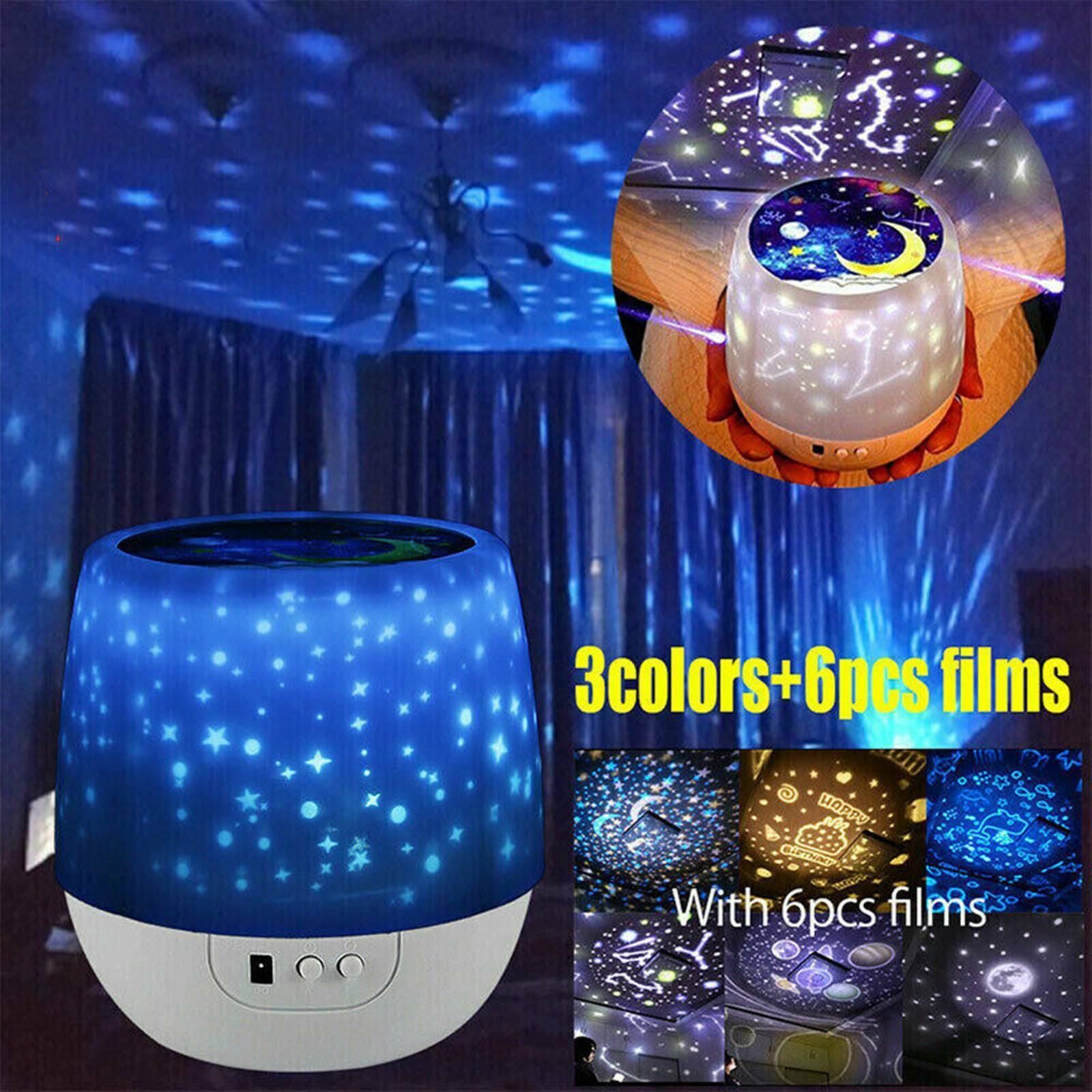 Magic LED Light Projector Star Moon Sky Baby Kid Night Mood Lamp Christmas Gift