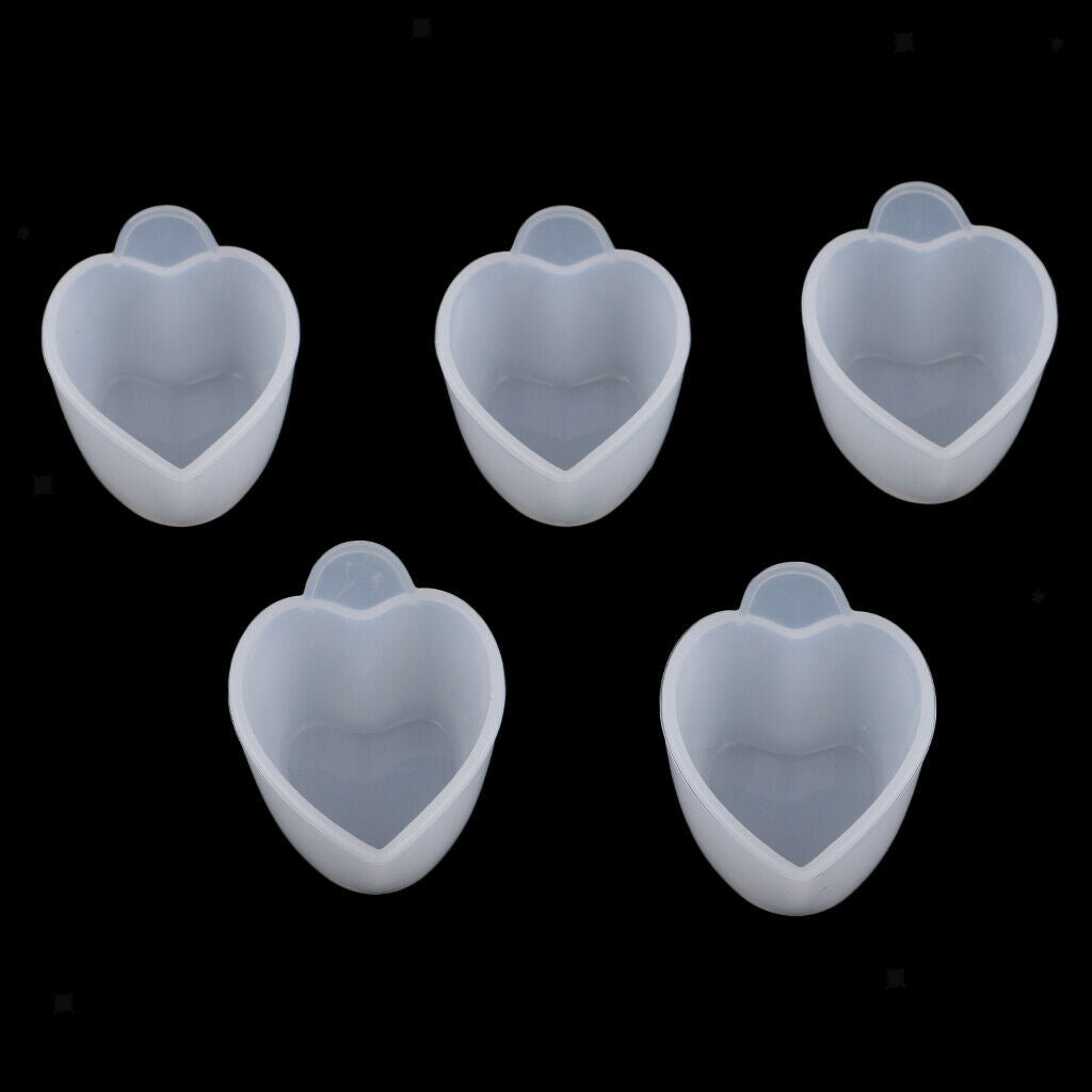 5x Silicone Dispensing Mixing Cup Reusable Glue Handmade Casting Tools