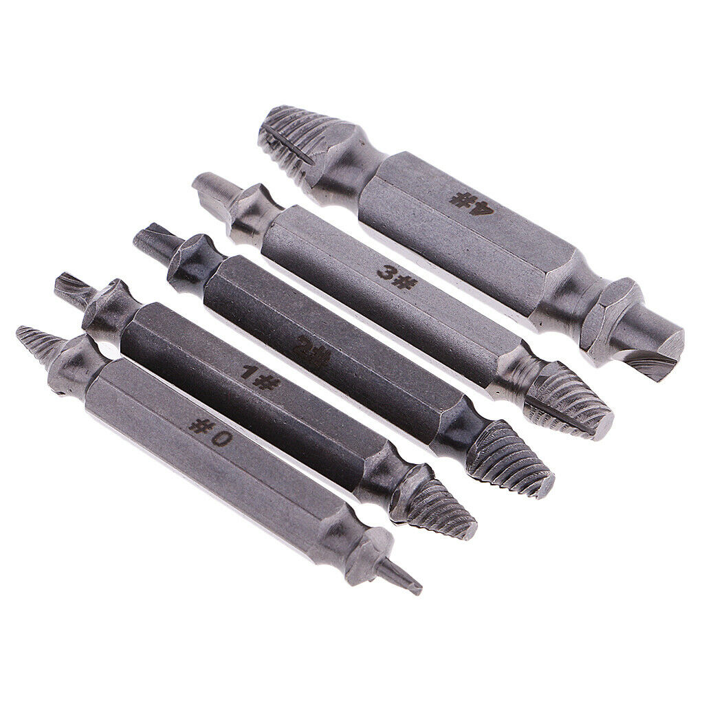 Remover 5PCS  Set Damaged Screw Extractor  Bits Guide Drill