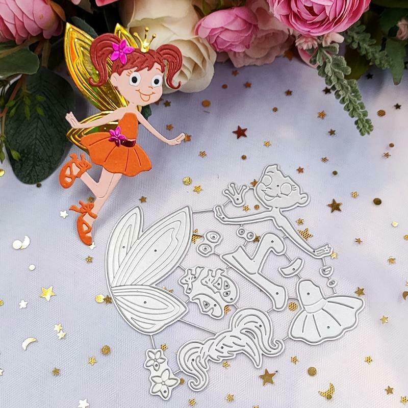 Fairy Metal Cutting Dies Stencil Scrapbooking DIY Album Stamp Paper Card Mold