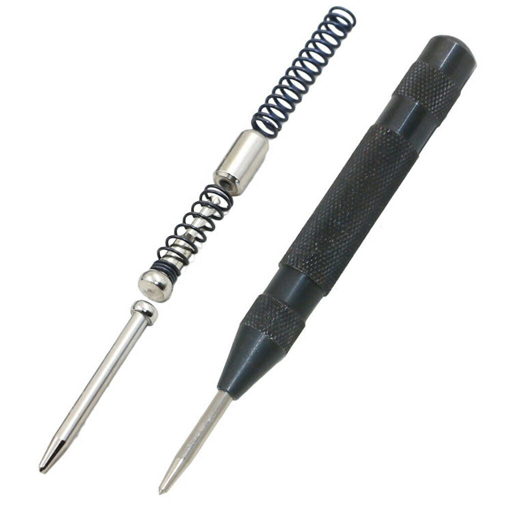 Stainless Steel Center Punch Automatic Center Punch Metal Tool 130mm Black