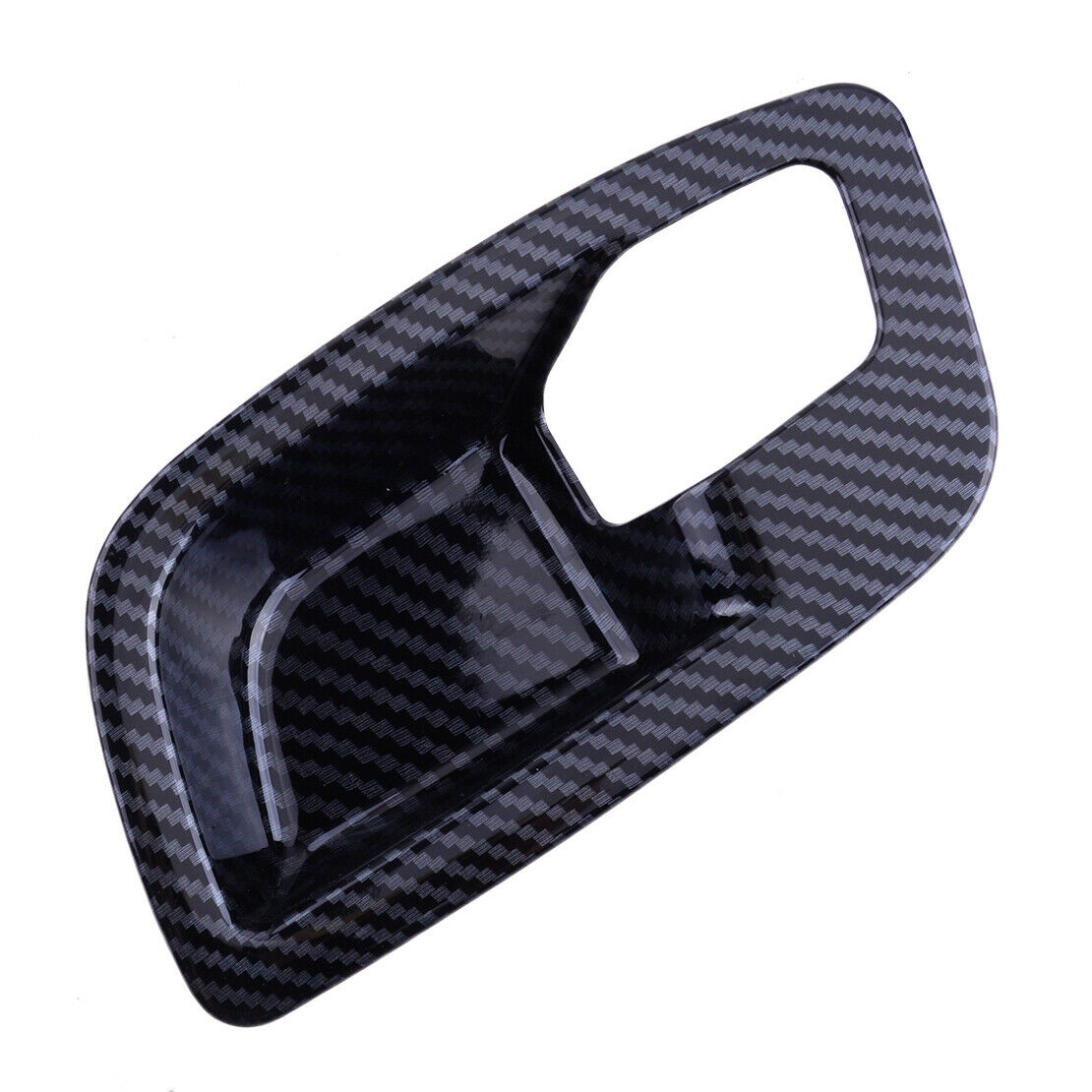 Set Carbon Fiber Style Door Handle Bowl Cover Trim Fit for Dodge Charger 11-21