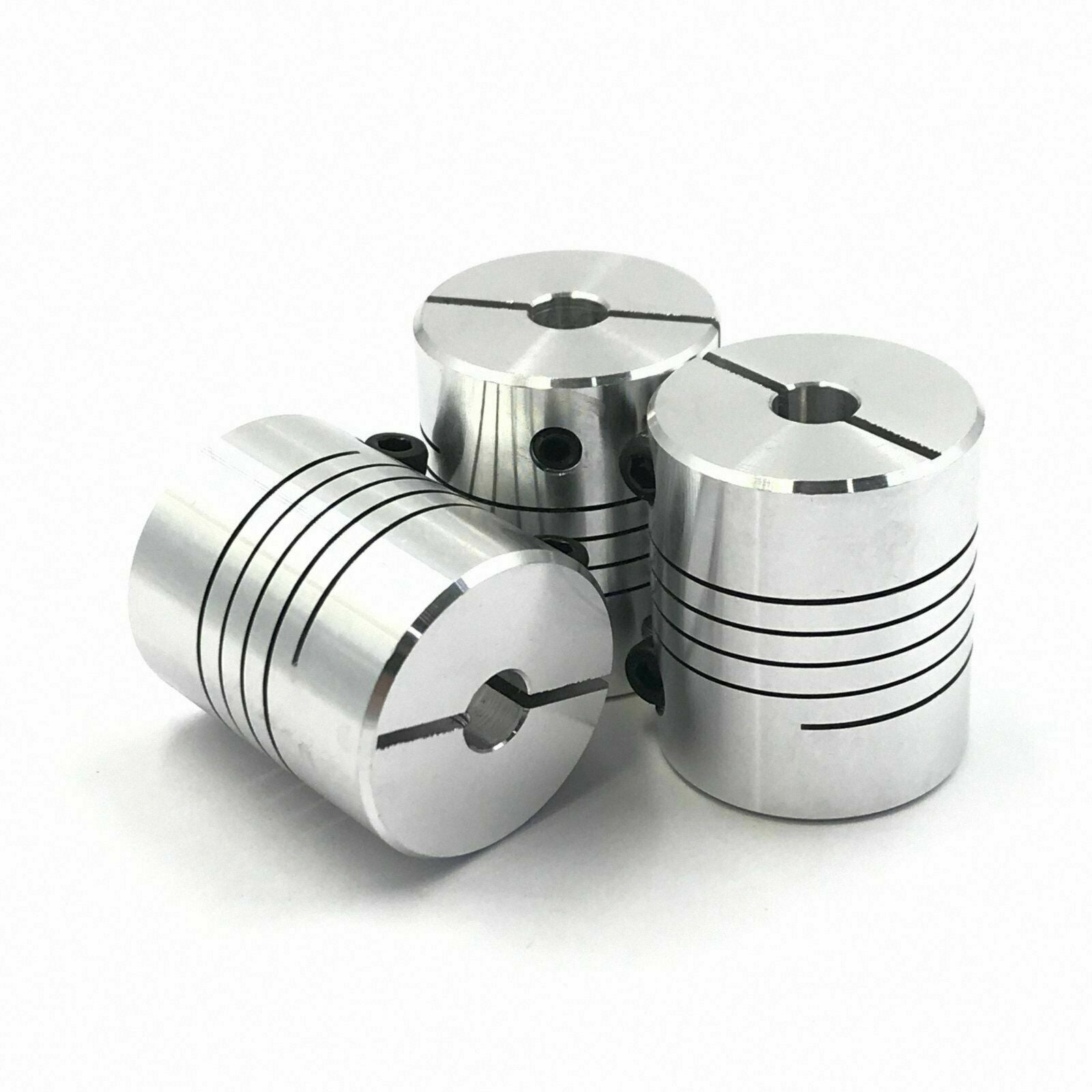 3pcs 10 x 10mm Flexible Shaft Coupling Stepper Motor Coupler Connector D25 L30