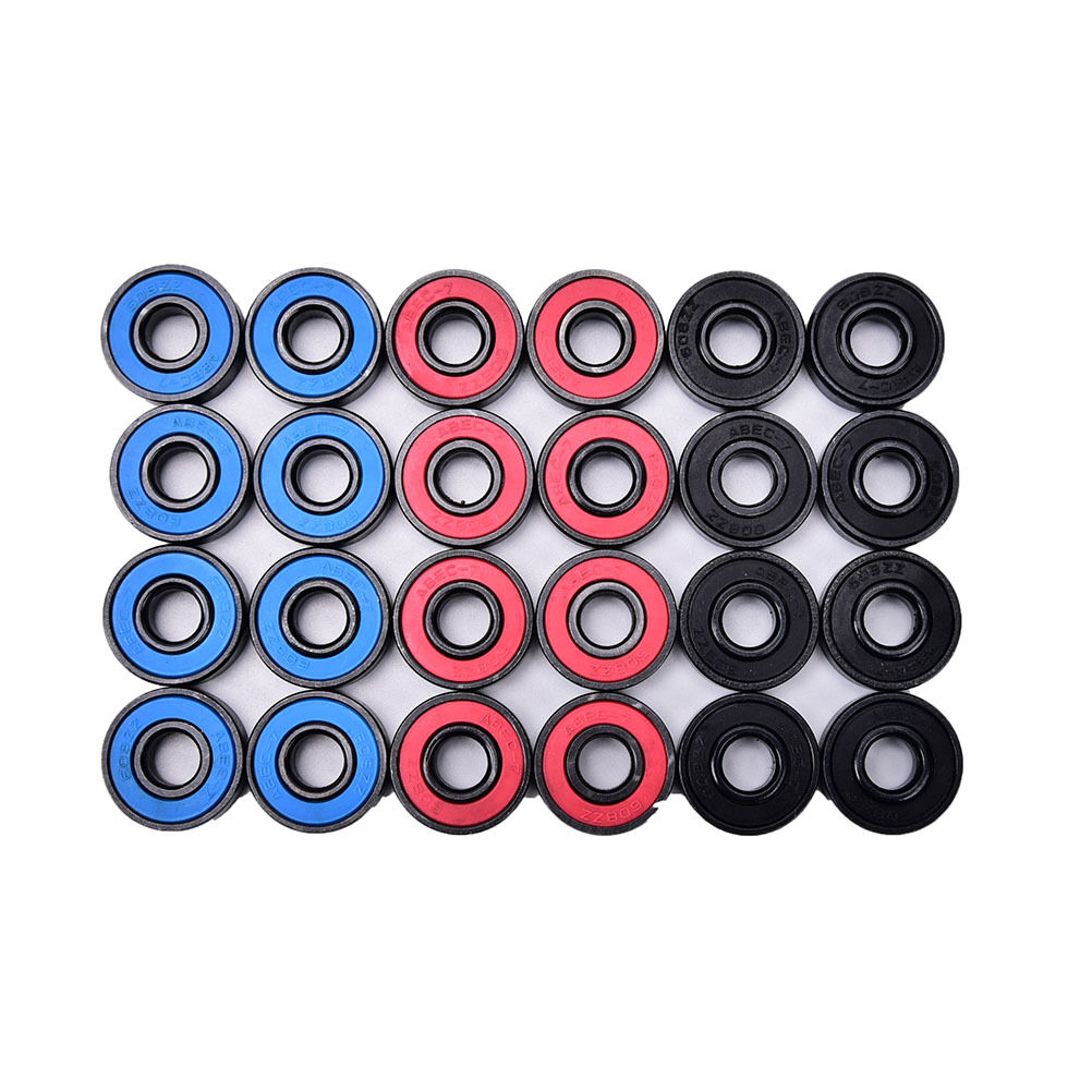 8pcs/set 608RS skate skateboard steel integrated spacer bearings fi.l8