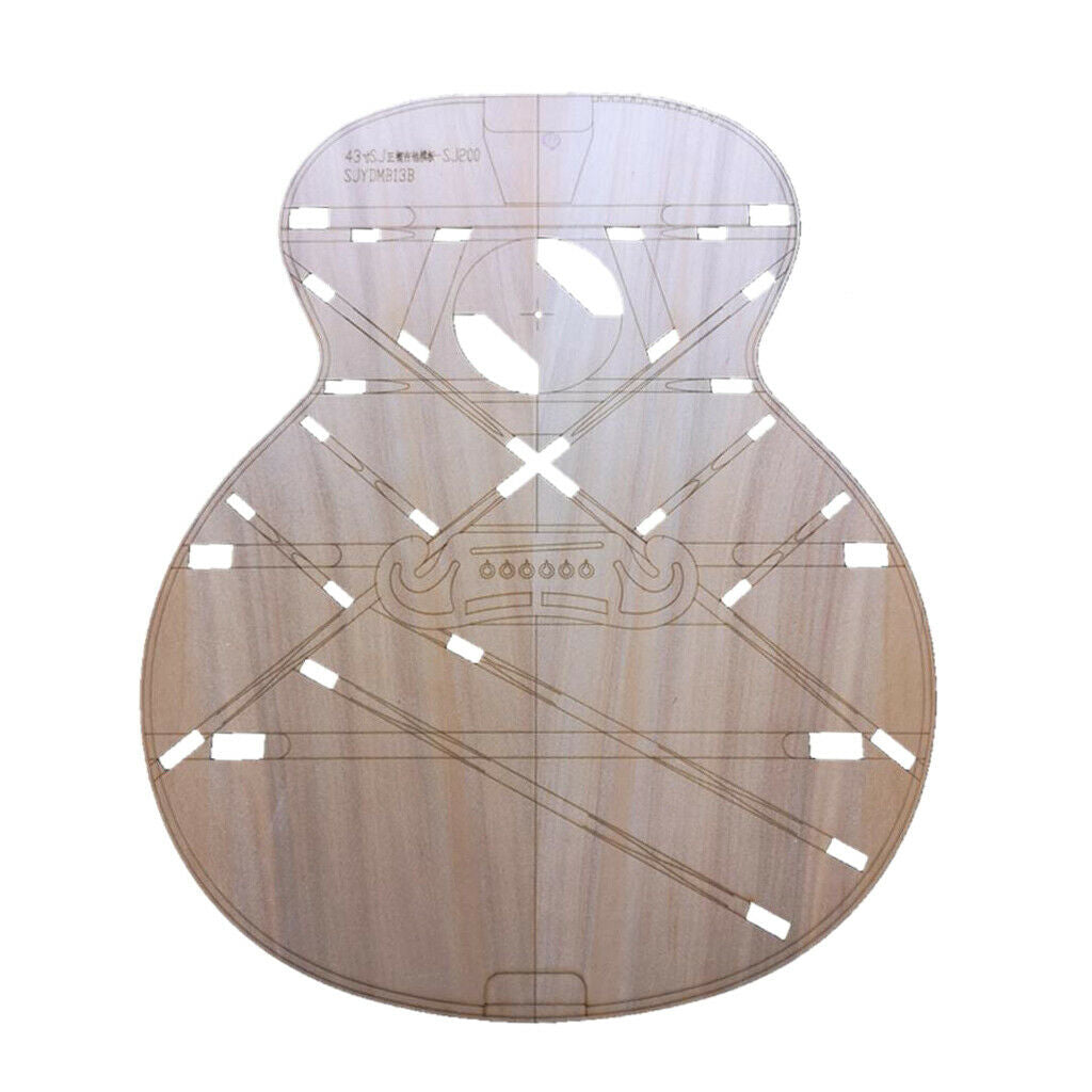 DIY Acoustic Guitar Body Layout Templates Premium SJ200 Jumbo Guitar Building