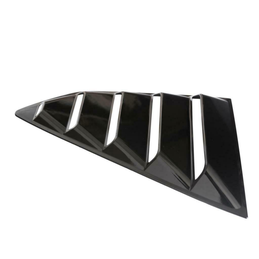 1 Pair Bright Black Vent 1/4 Side Window Louver Cover For Chevrolet Camaro