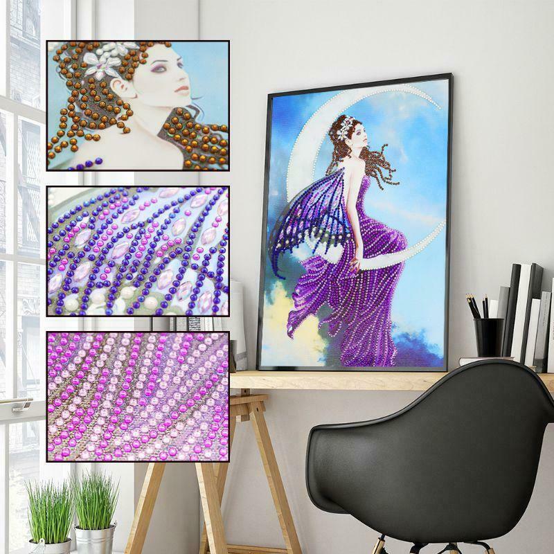 DIY Moon Girl 5D Special Diamond Painting Embroidery Cross Stitch Kit Crafts
