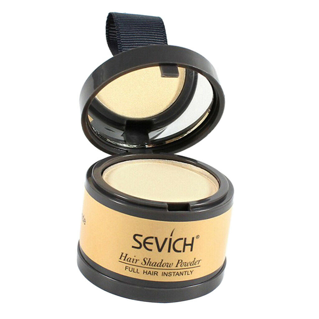 4g Matte Hairline Powder with Mirror Hair Roots Cover Shade Light Golden