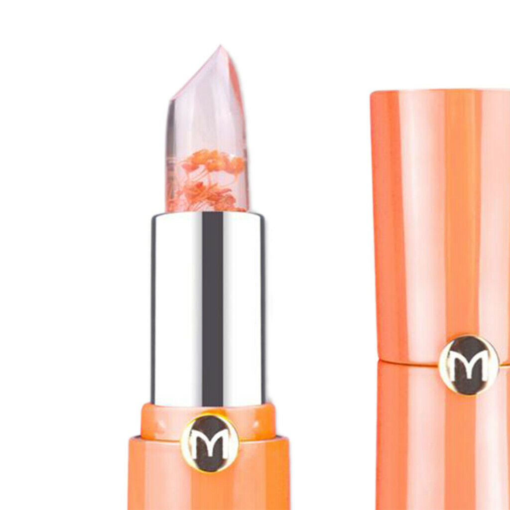 3 Shades DRY FLOWER Clear Jelly Temperature Change Color Lipstick Pink Shade